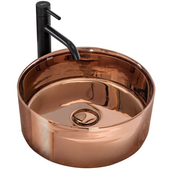 

Умывальник Rea Ida rose gold накладной розовое золото REA-U7401, Золотой