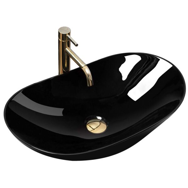 

Умывальник Rea Royal 60 black накладной черный REA-U0445, Черный