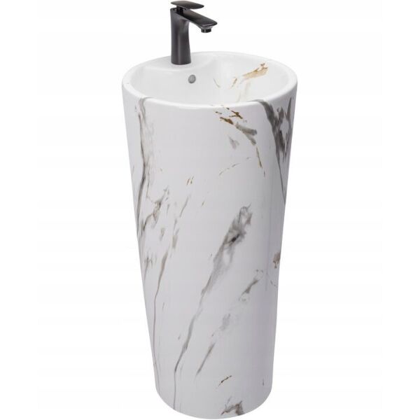 

Умывальник Rea Blanka marble mat T напольный REA-U8704, Белый матовый