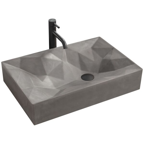 

Умывальник Rea Rock grey mat накладной REA-U7905, Серый