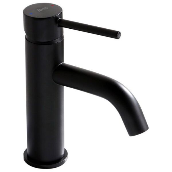

Смеситель для умывальника Rea Lungo black low черный низкий REA-B4102, Черный