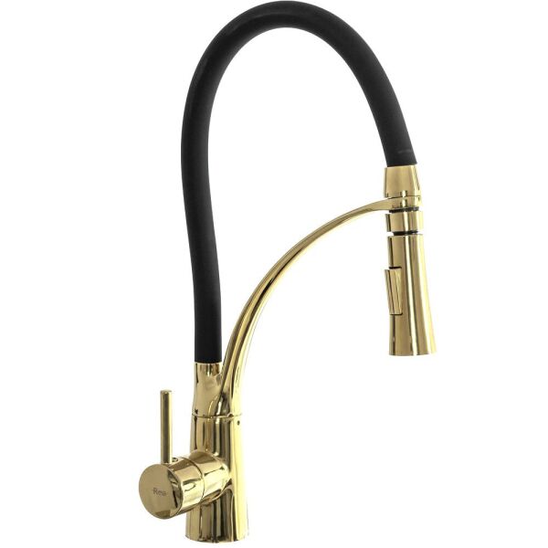 

Смеситель для кухни Rea Gaspar black gold золотой REA-B1019, Черный