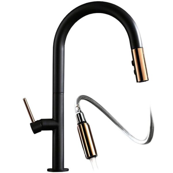 

Смеситель для кухни Rea Apollo black/rose gold REA-B9600, Черный
