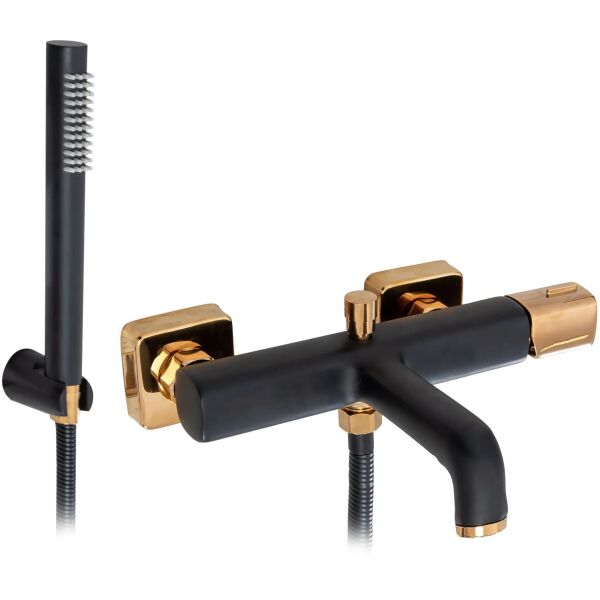 

Смеситель для ванны и душа Rea Salto black gold REA-B6352, Черный