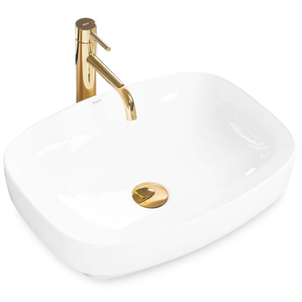 

Умывальник Rea Gizel 50 накладной белый REA-U9604, Белый