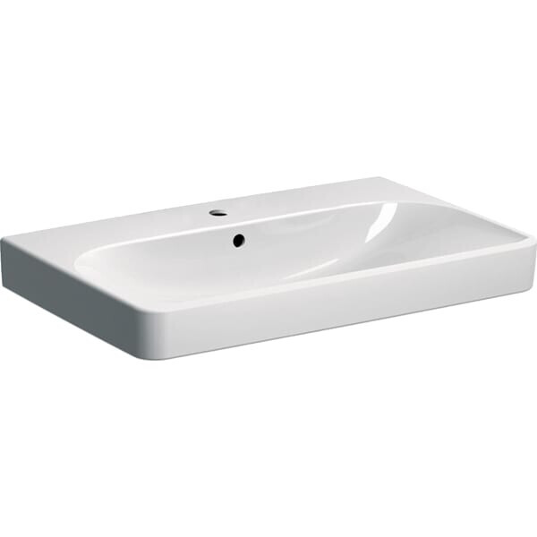 

Умывальник Geberit Smyle Square 75x48 500.249.01.1, Белый