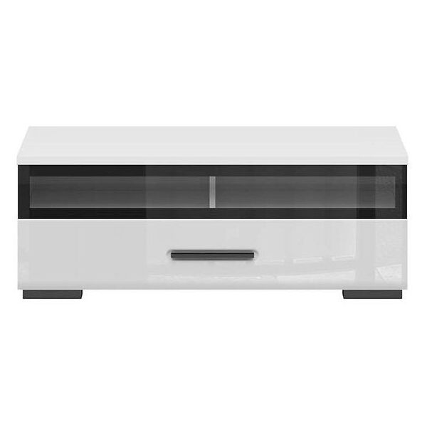 

ТВ тумба BRW Assen S513-RTV1S/4/10_S-BI/BIP, белый/белый глянцевый
