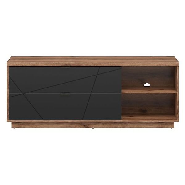 

ТВ тумба BRW Forn S471-RTV2S-DDC/CAM, дуб Делано/черный мат