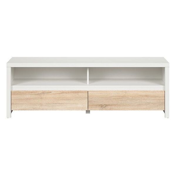 

ТВ тумба BRW Kaspian S128-RTV2S_II-BI/DSO, белый/дуб Сонома