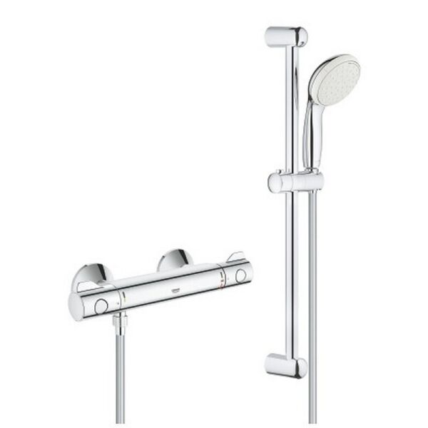 

Смеситель термостатический для душа с душевым гарнитуром Grohe Grohtherm 800 34565001 хром (54127)