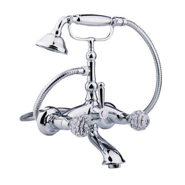 

Смеситель для ванны двухвентильный Bianchi Boheme VSCBOM102300CRM с душевым комплектом хром (65581)