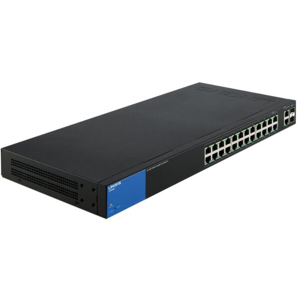 Свитч Linksys Smart Gigabit PoE+ Switch with 24 PoE+ ports and PoE budget of 384W (LGS326MP)