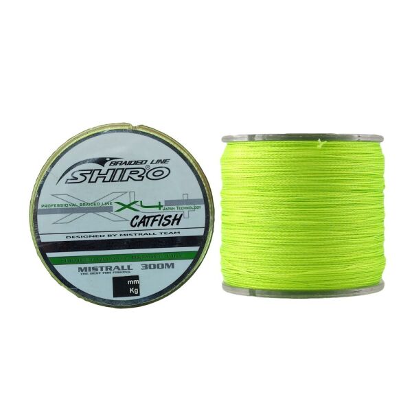 

Шнур MISTRALL SHIRO BL GREEN FLU CATFISH 0,6мм 59,8кг 300м