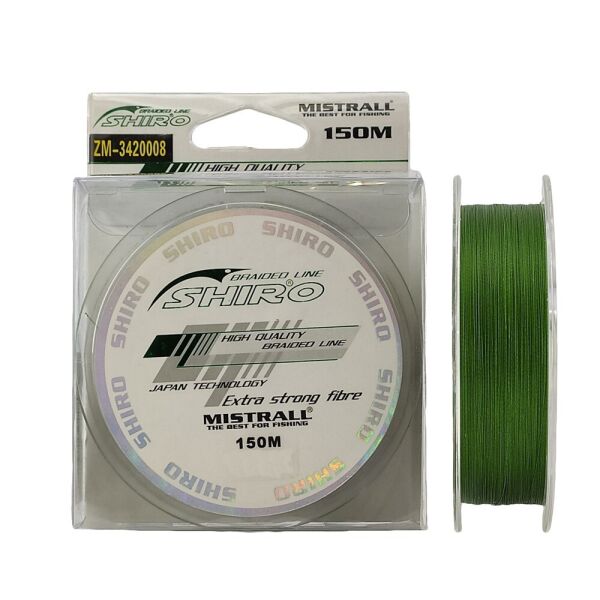 

Шнур MISTRALL SHIRO BL GREEN 0,36мм 38,9кг 150м