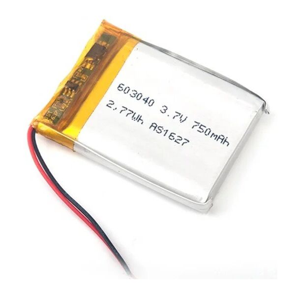 

Аккумулятор 603040 Li-Pol для для MP3 плеера GPS Видеорегистратора Серебристый 750mah 3.7V (1602214211)