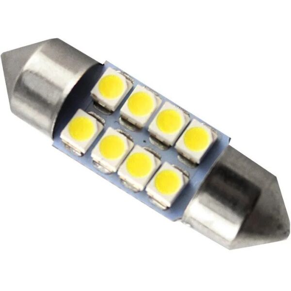 

Автолампа светодиодная C5W Серебряный 31мм 8 SMD3528 12V (28112042116)
