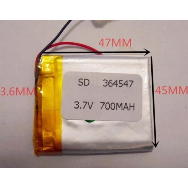 

Аккумулятор 364547 Li-Pol для для MP3 плеера Серебристый 700mah 3.7V (1402214219)