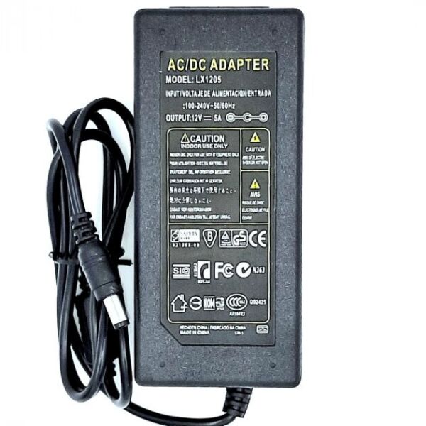 

Импульсный блок питания Lian Xing LX-1205 Черный 12V 5A 5.5 х 2.5 мм (2506214212)