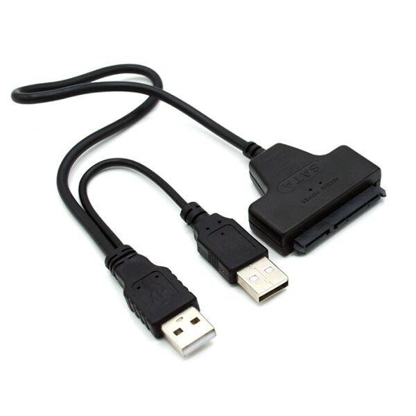 

Адаптер USB 2.0 на SATA 2.5" для HDD и SSD дисков (7Pin + 15Pin)