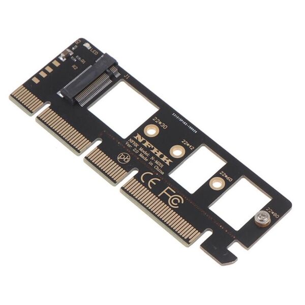 

Адаптер M.2 NVMe SSD NGFF to PCIe 3.0 X4/X8/X16 (NFHK)