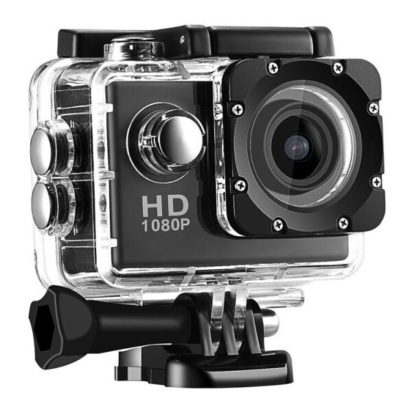 

Видеокамера Экшн камера Action Camera Cam A-9 Full HD G130 с аквабоксом для подводной съемки Черный