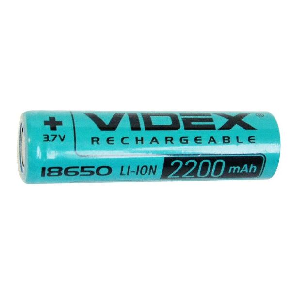

Аккумулятор Videx 18650 2200 mAh Li-ion 3.7V без защиты