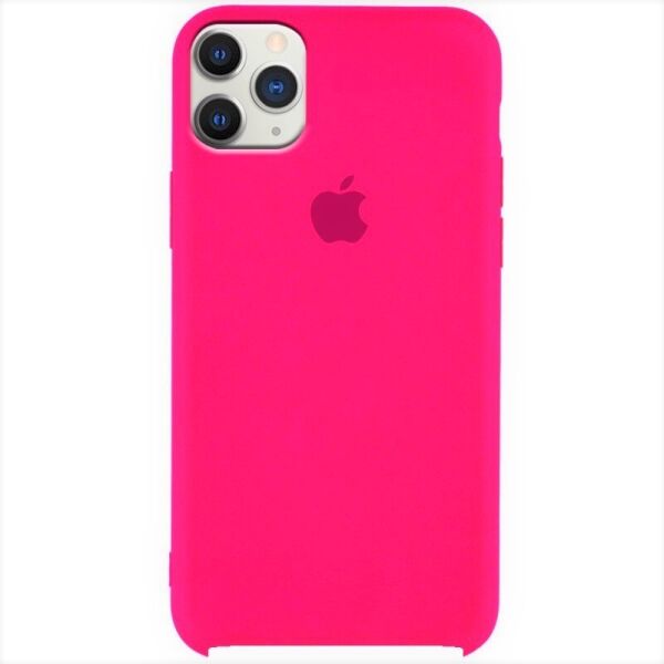 

Чехол Silicone Case для Apple iPhone 11 Pro Max Яркий розовый Shiny pink