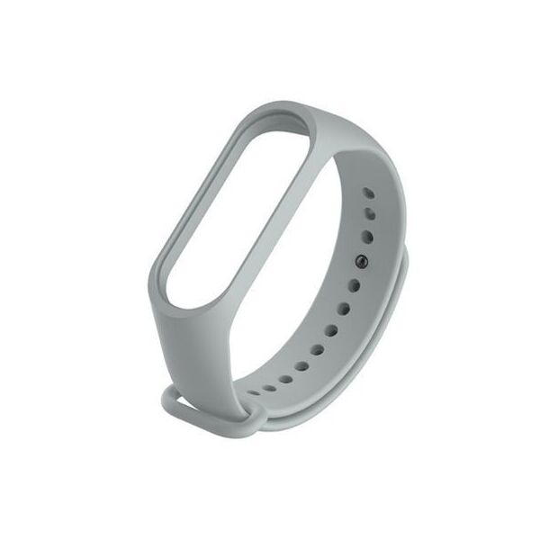 

Ремешок для фитнес браслета Mi Band 3/4 силиконовый серый grey