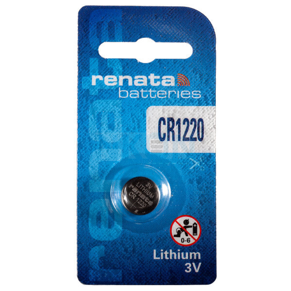 

Батарейка дисковая Renata CR 1220 (CR1220) Lithium, 3V