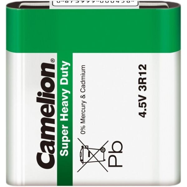 

Батарейка Camelion Super heavy duty 4.5v 3R12 Zinc-Carbon (Квадратная)