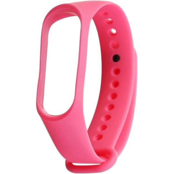 

Ремешок для фитнес браслета Mi Band 3/4 силиконовый розовый pink