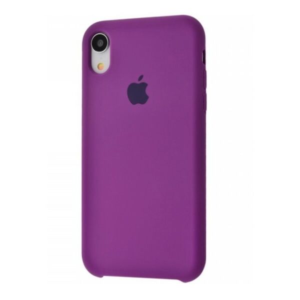 

Чехол Silicone Case для Apple iPhone XR Виноградный фиолетовый Grape