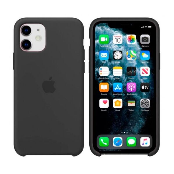 

Чехол Silicone Case для Apple iPhone 11 Темный серый Dark Grey