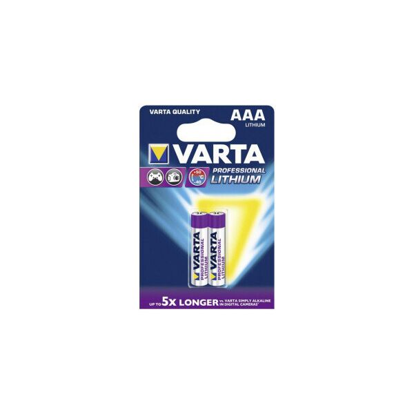 

Батарейки VARTA LITHIUM 6103/AAА/HR03