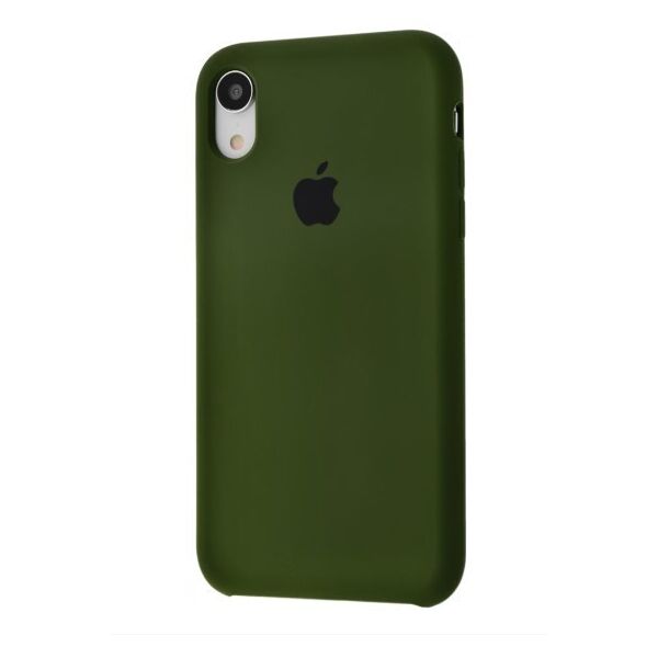 

Чехол Silicone Case для Apple iPhone XR Зеленый Army green