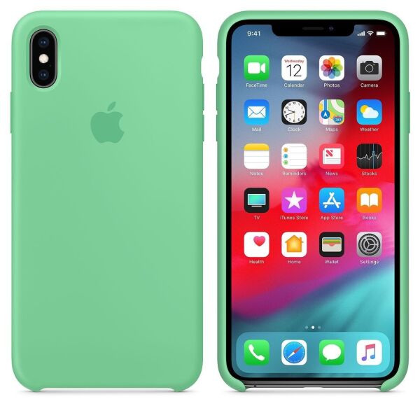 

Чехол Silicone Case для Apple iPhone X / XS Мятный Spearmint