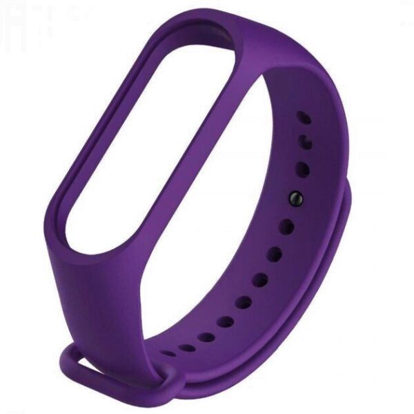 

Ремешок для фитнес браслета Mi Band 3/4 силиконовый фиолетовый purple