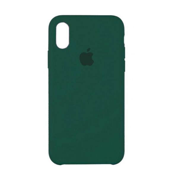 

Чехол Silicone Case для Apple iPhone XR Атровиренс Atrovirens