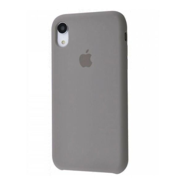 

Чехол Silicone Case для Apple iPhone XR Серый Pebble