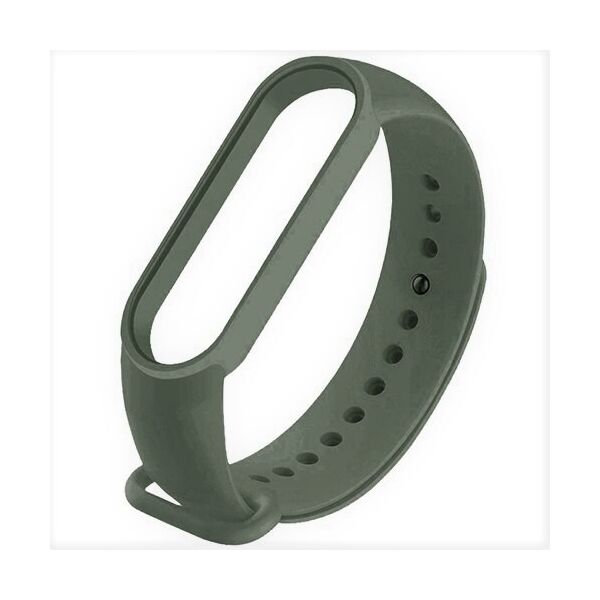 

Ремешок для фитнес браслета Mi Band 5/6 силиконовый хвоя pine green