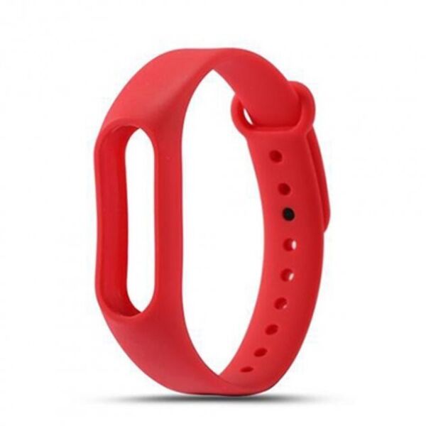 

Ремешок для фитнес браслета Mi Band 2 силиконовый красный red