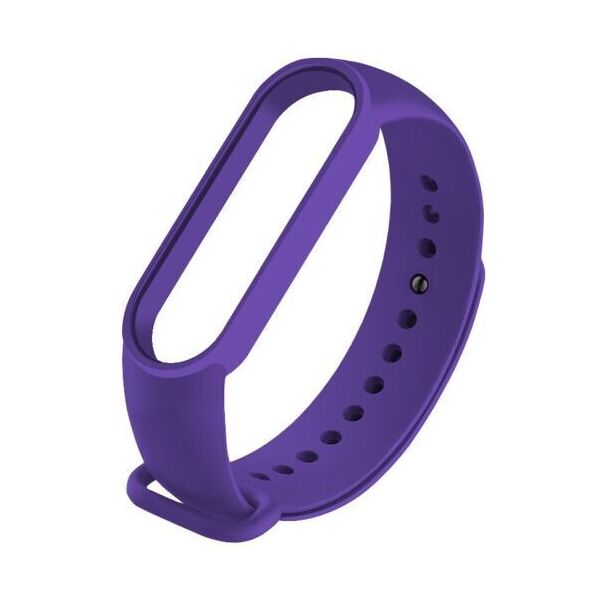 

Ремешок для фитнес браслета Mi Band 5/6 силиконовый фиолетовый purple