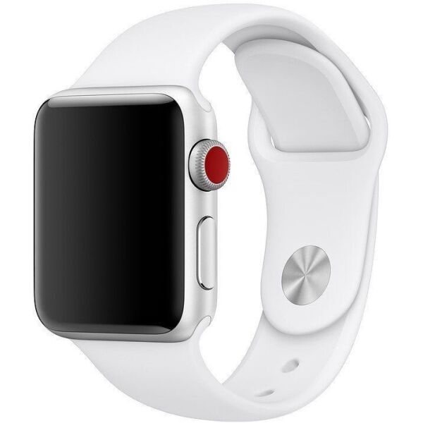 

Ремешок для Apple watch 38/40 мм силиконовый белый silicone white