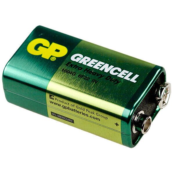 

Батарейка крона GP Greencell 9V 6F22