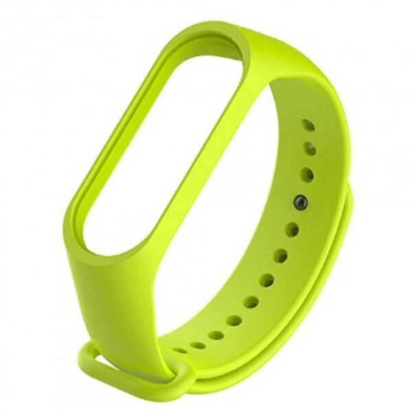 

Ремешок для фитнес браслета Mi Band 3/4 силиконовый салатовый light green