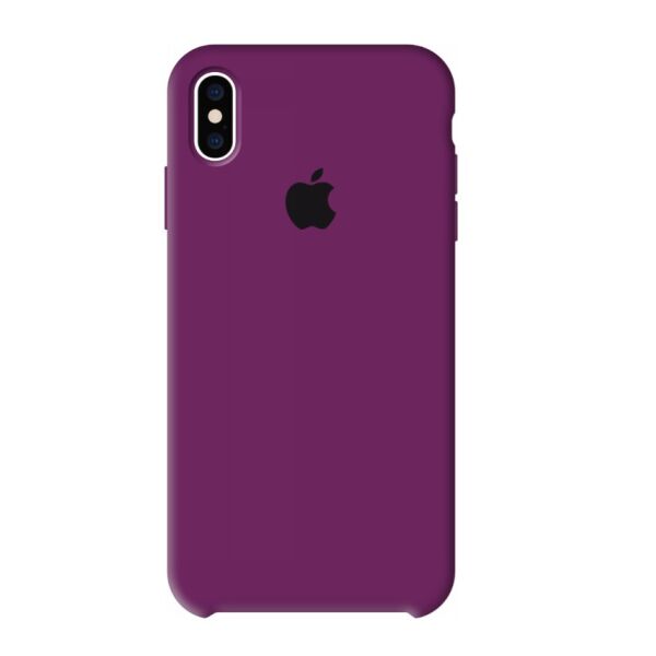 

Чехол Silicone Case для Apple iPhone X / XS Виноградный фиолетовый Grape