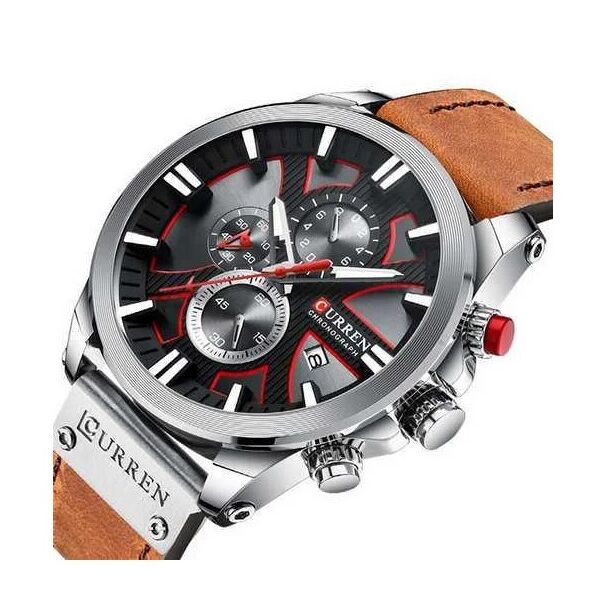 

Мужские часы хронограф Curren 8346 Brown-Silver-Black