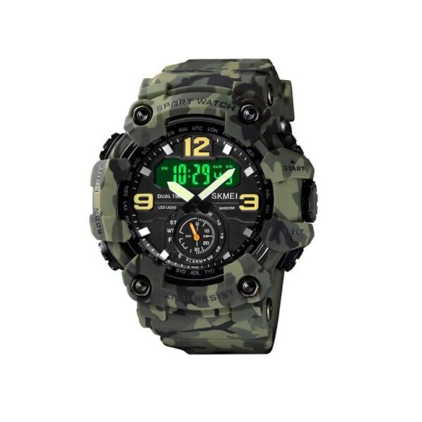 

Мужские часы Skmei 1637 Green camo