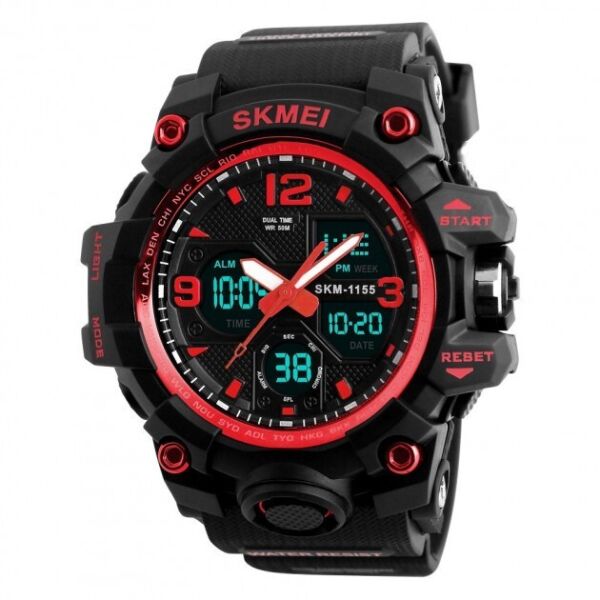 

Мужские часы Skmei Hamlet 1155B Black-Red