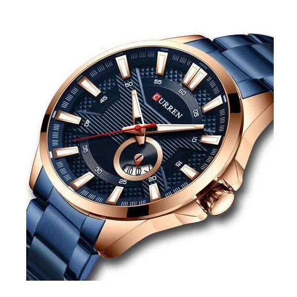 

Мужские часы Curren 8372 Blue-Cuprum